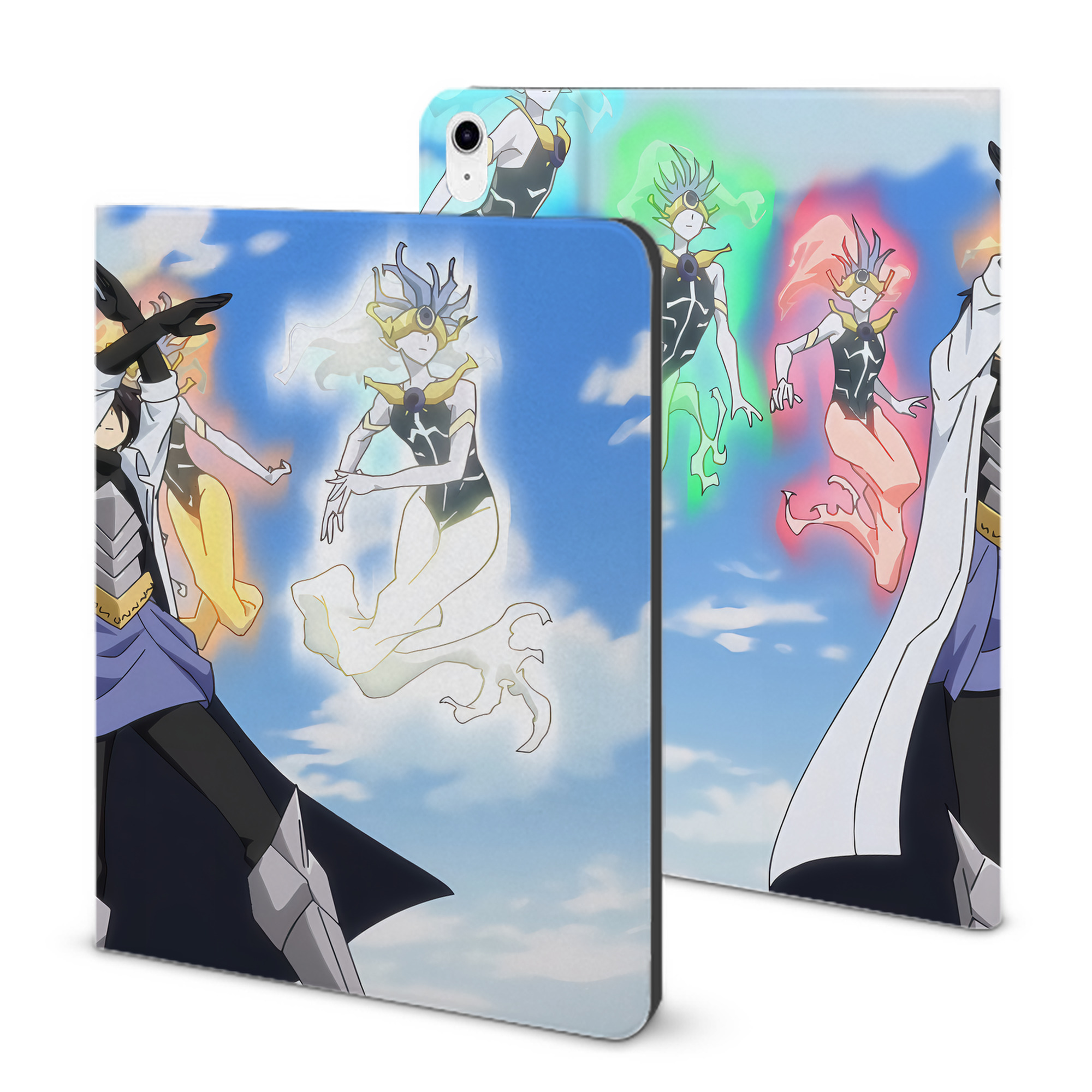 （画像用） 転スラ Regarding Reincarnated to Slime IPad ケース ブック型 PUレザー TPU 耐衝撃 軽量 薄型 ペン収納なし 全面保護 IPad 各モデル対応
